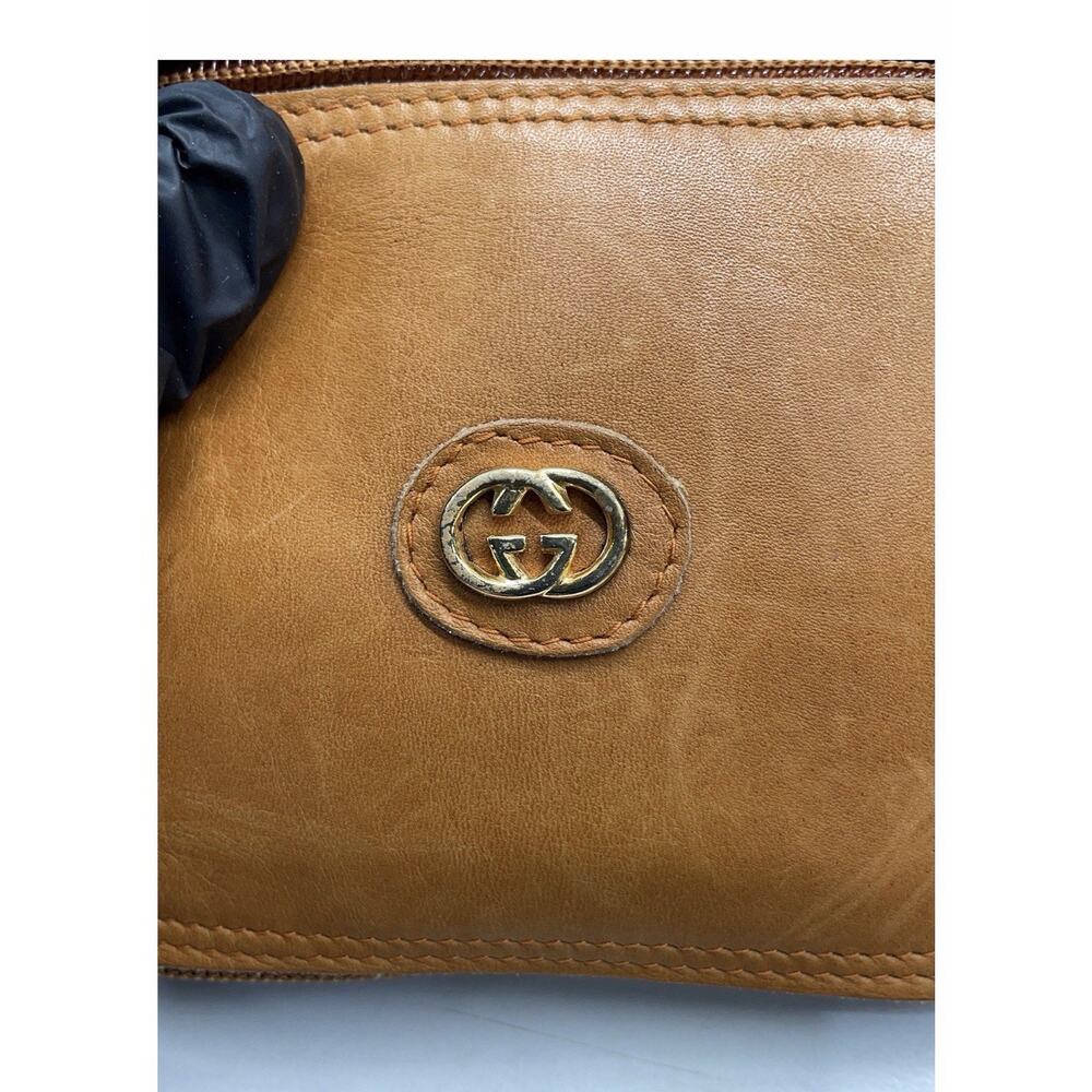 GUCCI Vintage Collectors 1970s RARE Horsebit Tote Bag Leather Pouch Authentic - Picture 5 of 14
